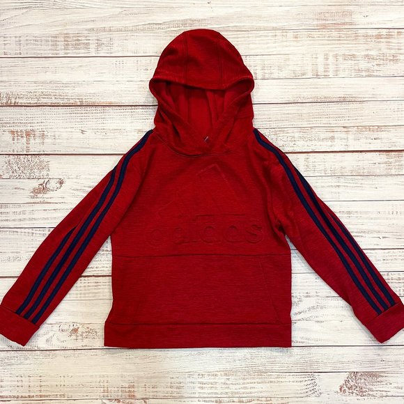 Boys Embossed Logo Adidas Hoodie - Picture 1 of 4